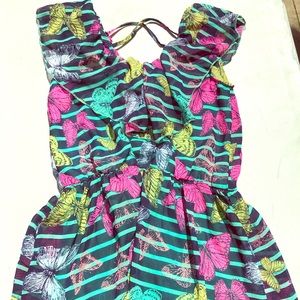 Cute butterfly Chiffon Dress